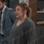 Maxie’s grey t-shirt on General Hospital