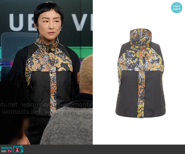 McQ Albion Tent Tech Track Top worn by Stella Bak (Greta Lee) on The Morning Show