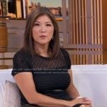 Juju’s black lace insert dress on Good Morning America
