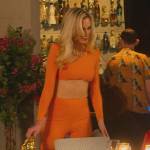 Alexandra’s orange crop top and pants on Selling the OC