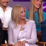 Mira Sorvino’s tweed jacket on Good Morning America