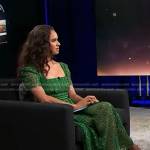 Misty Copeland’s green embroidered lace dress on Today