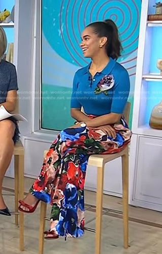 Misty Copeland's red bow sandals on Today