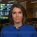 Molly Hunter’s blue collared cardigan on NBC News Daily