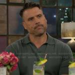 Nick’s green polo shirt on The Young and the Restless