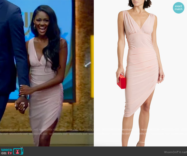 WornOnTV: Charity’s pink sleeveless asymmetric dress on Live with Kelly ...