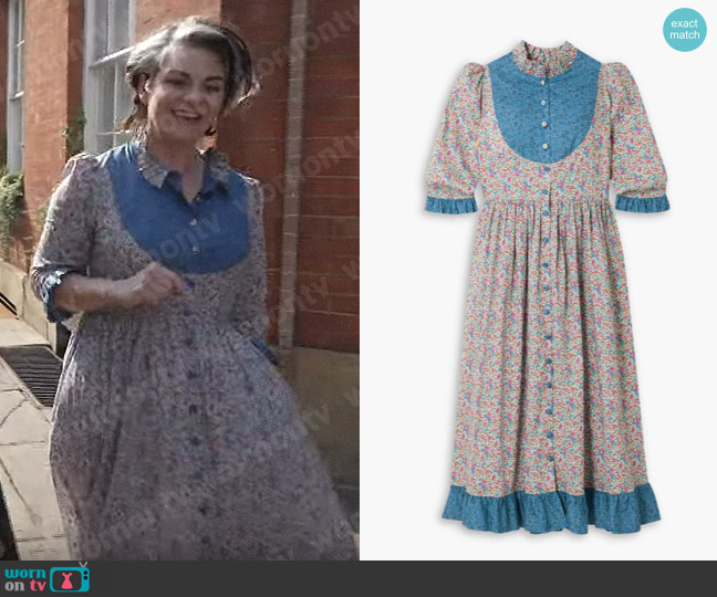 O Pioneers Tania Dress worn by Caitlin Moran on CBS Mornings