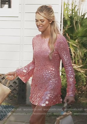 Olivia's pink sequin mini dress on Southern Charm