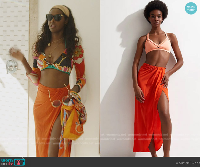 Oye Swimwear Draped Skirt worn by Ubah Hassan on The Real Housewives of New York City