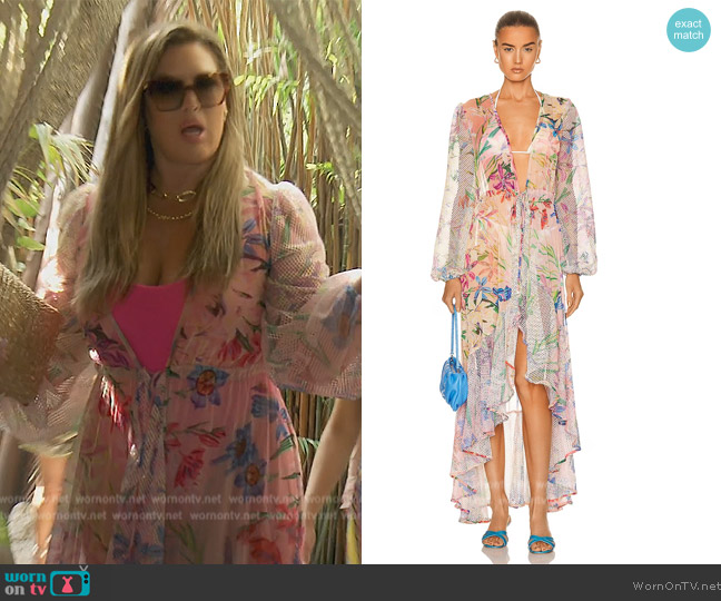 WornOnTV: Emily’s pink floral print sheer dress on The Real Housewives ...