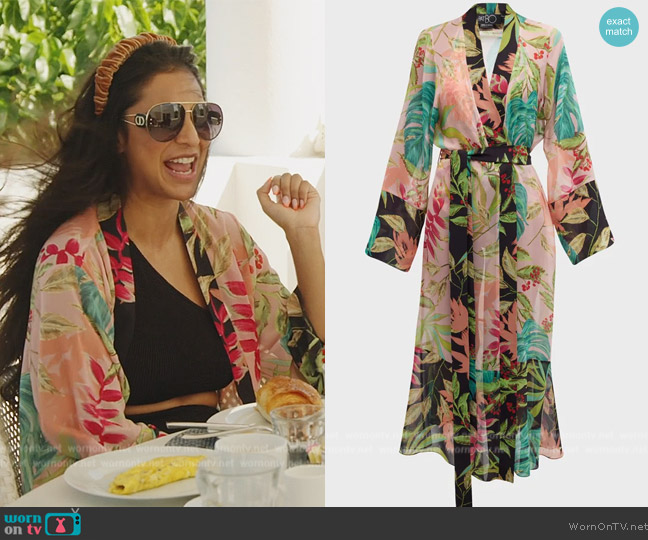 Patbo Tropicalia Robe worn by Jessel Taank on The Real Housewives of New York City