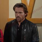 Philip’s black leather jacket on Days of our Lives