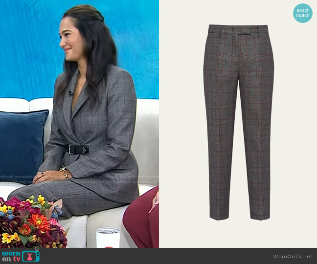 Prada Galles Wool Slim-Fit Trousers worn by Emma Heming Willis on Today