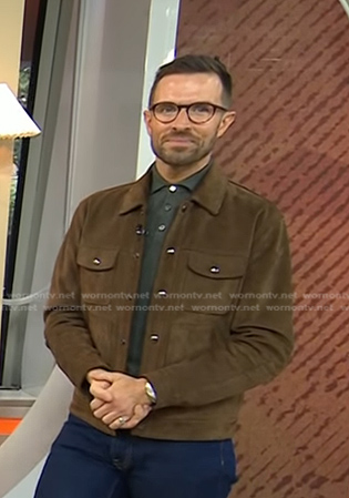 Preston Konrad's brown suede jacket on Today