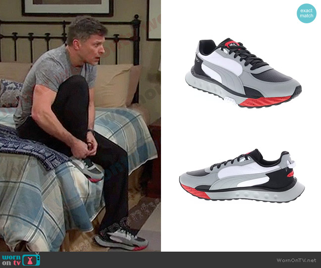 Puma Wild Rider Franchise Sneakers worn by Eric Brady (Greg Vaughan) on Days of our Lives