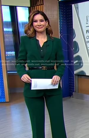 Rebecca's green blazer on Good Morning America