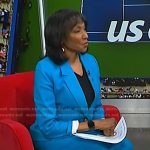 Rehema Ellis’s blue linen blazer on Today