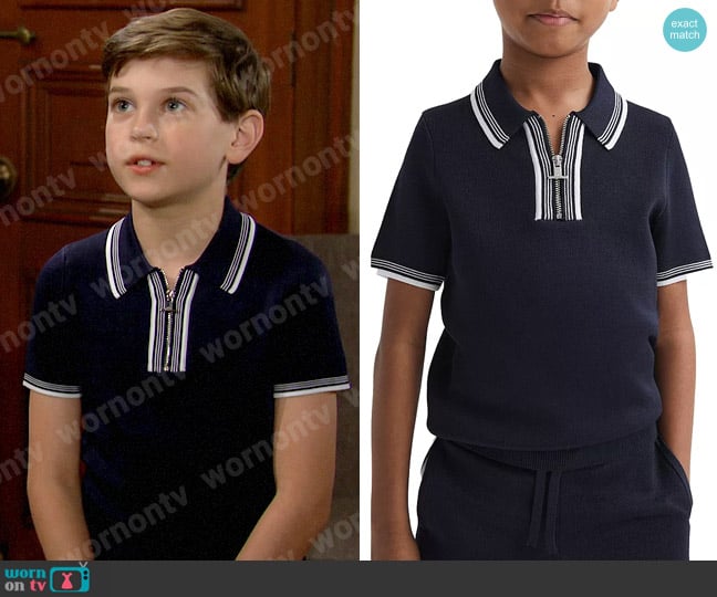 Reiss Regency Polo worn by Douglas Forrester (Henry Samiri) on The Bold and the Beautiful