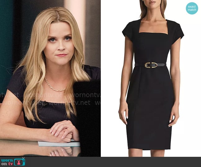 Reiss Haisley Dress worn by Bradley Jackson (Reese Witherspoon) on The Morning Show