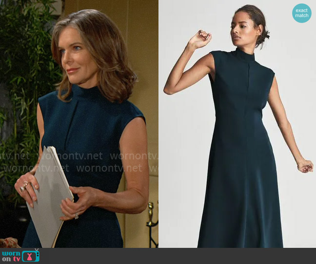 WornOnTV: Mallory's black sleeveless midi dress on Grace and