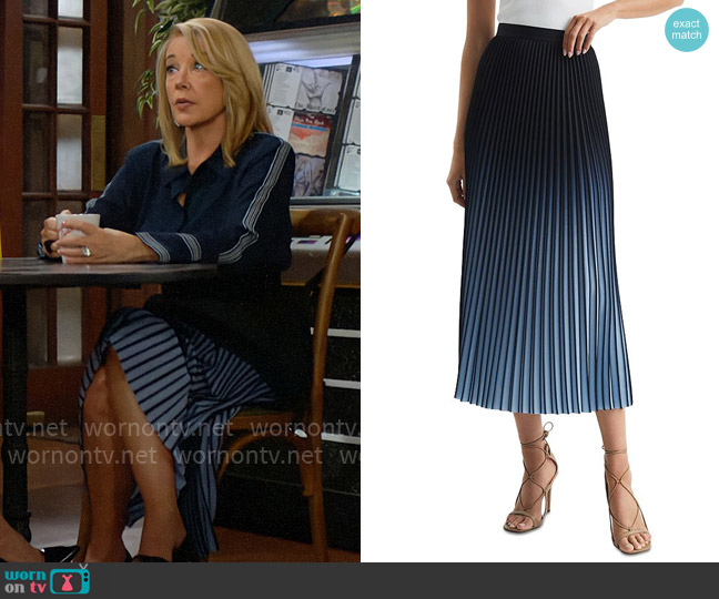 Reiss Marlie Skirt worn by Nikki Reed Newman (Melody Thomas-Scott) on The Young and the Restless