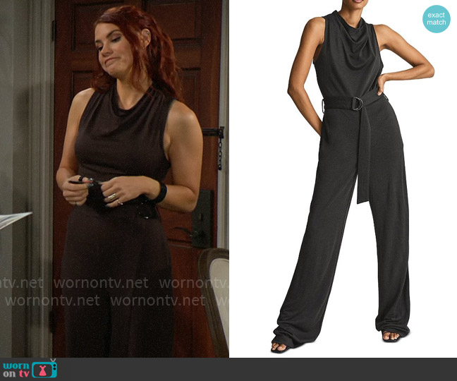 Reiss Milo Jumpsuit worn by Sally Spectra (Courtney Hope) on The Young and the Restless