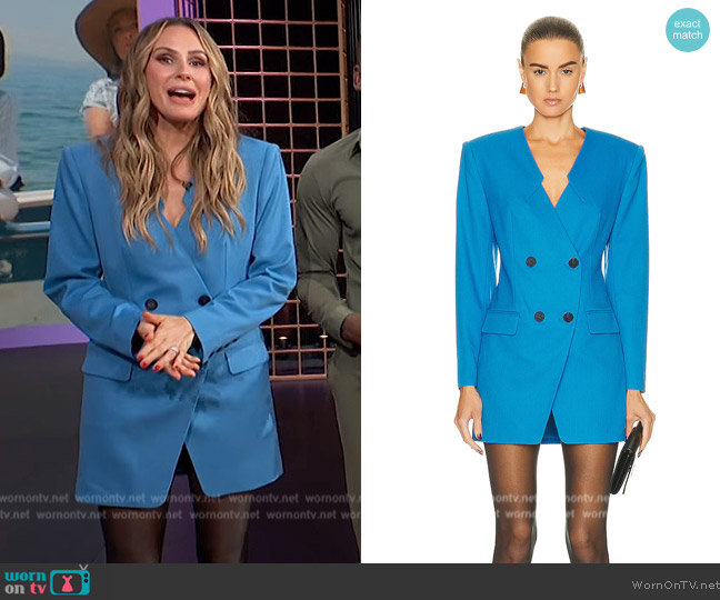 WornOnTV: Keltie Knight’s blue blazer mini dress on E! News | Keltie ...