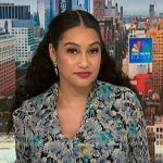 Morgan’s floral ruffle neckline dress on NBC News Daily