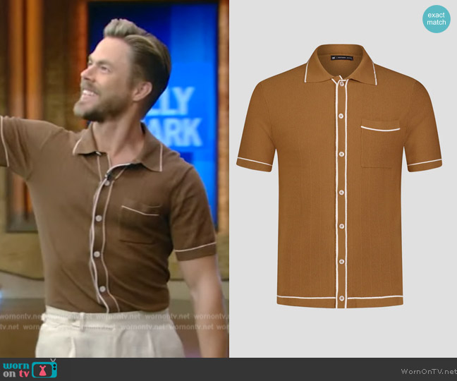 S-Gents SG Knit Polo worn by Derek Hough on Live with Kelly and Mark