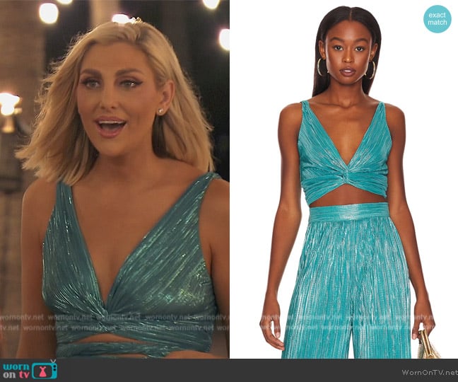 Sabina Musayev x REVOLVE Savannah Top worn by Gina Kirschenheiter on The Real Housewives of Orange County