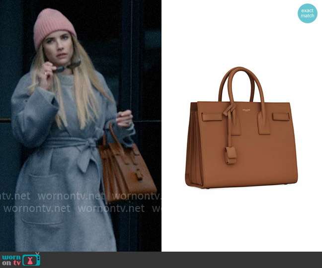 Saint Laurent Small Sac De Jour in Brick worn by Anna Victoria Alcott (Emma Roberts) on American Horror Story