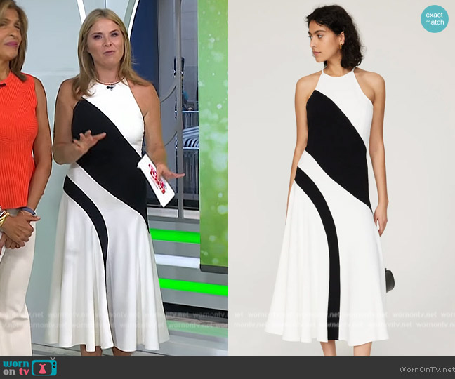 Saunders Collective Halter Dress worn by Jenna Bush Hager on Today