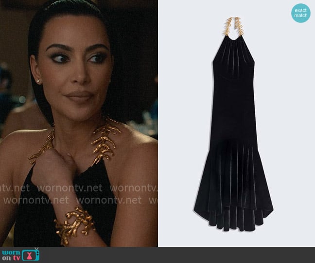 Schiaparelli Draped Dove Dress worn by Siobhan Corbyn (Kim Kardashian) on American Horror Story