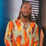 Scott’s flame print shirt on Access Hollywood