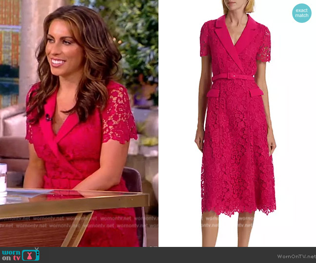 Self Portrait Belted Lace Midi-Dress worn by Alyssa Farah Griffin on The View