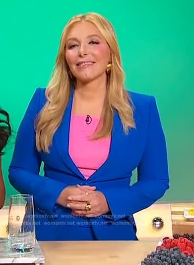 Dr. Kellyann’s blue blazer on Sherri