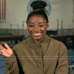 Simone Biles’s khaki bomber jacket on Today