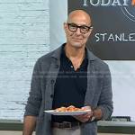 Stanley Tucci’s grey cardigan on Today