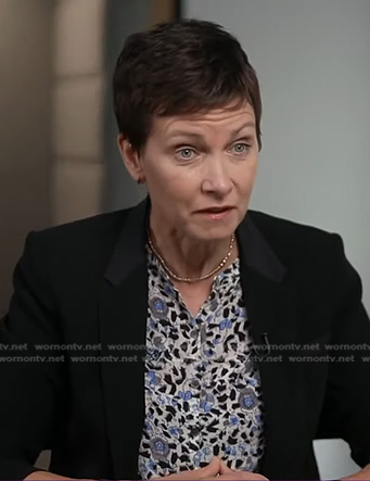 Stephanie's floral top on NBC News