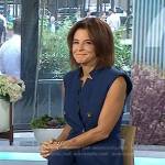 WornOnTV: Dr. Anita Phillips's blue floral shirt on Today