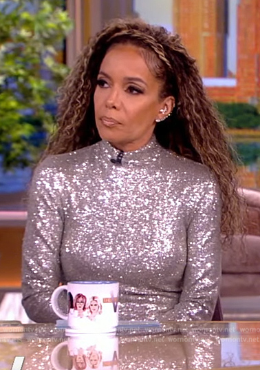 Sunny's silver sequin top on The View