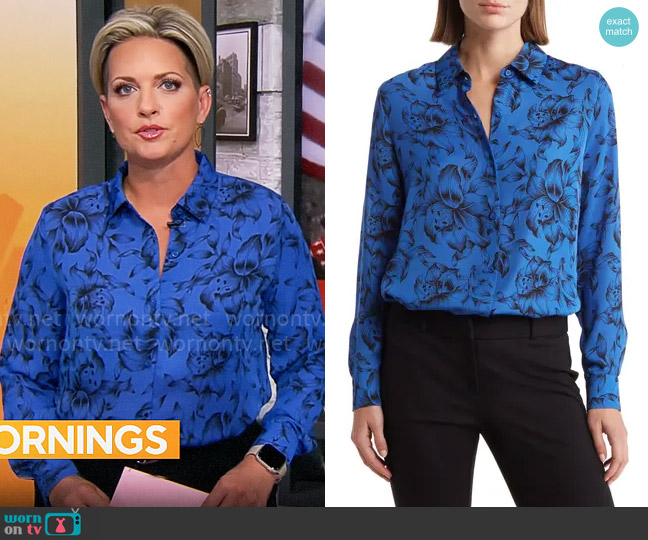 WornOnTV: Jamie Yuccas’ blue floral shirt on CBS Mornings | Jamie ...