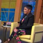 Tamron Hall’s black floral jumpsuit on Good Morning America