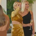 Tiffany’s yellow velvet cutout dress on Selling the OC