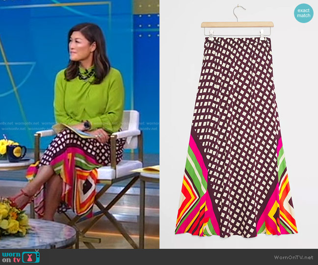 Tiny Franziska Maxi Skirt worn by Juju Chang on Good Morning America