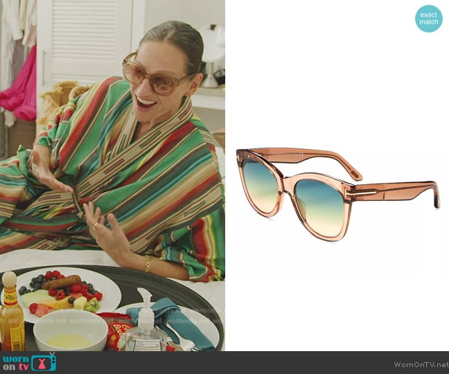 Tom Ford Wallace Cat Eye Sunglasses worn by Jenna Lyons on The Real Housewives of New York City