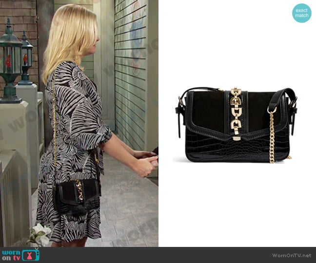 Topshop Casey Chain Crossbody Bag worn by Belle Brady (Martha Madison) on Days of our Lives