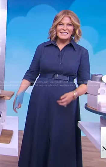 Tory’s belted denim shirtdress on Good Morning America