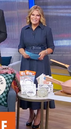 Tory’s belted denim shirtdress on Good Morning America