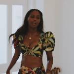 Ubah’s floral print top and shorts on The Real Housewives of New York City